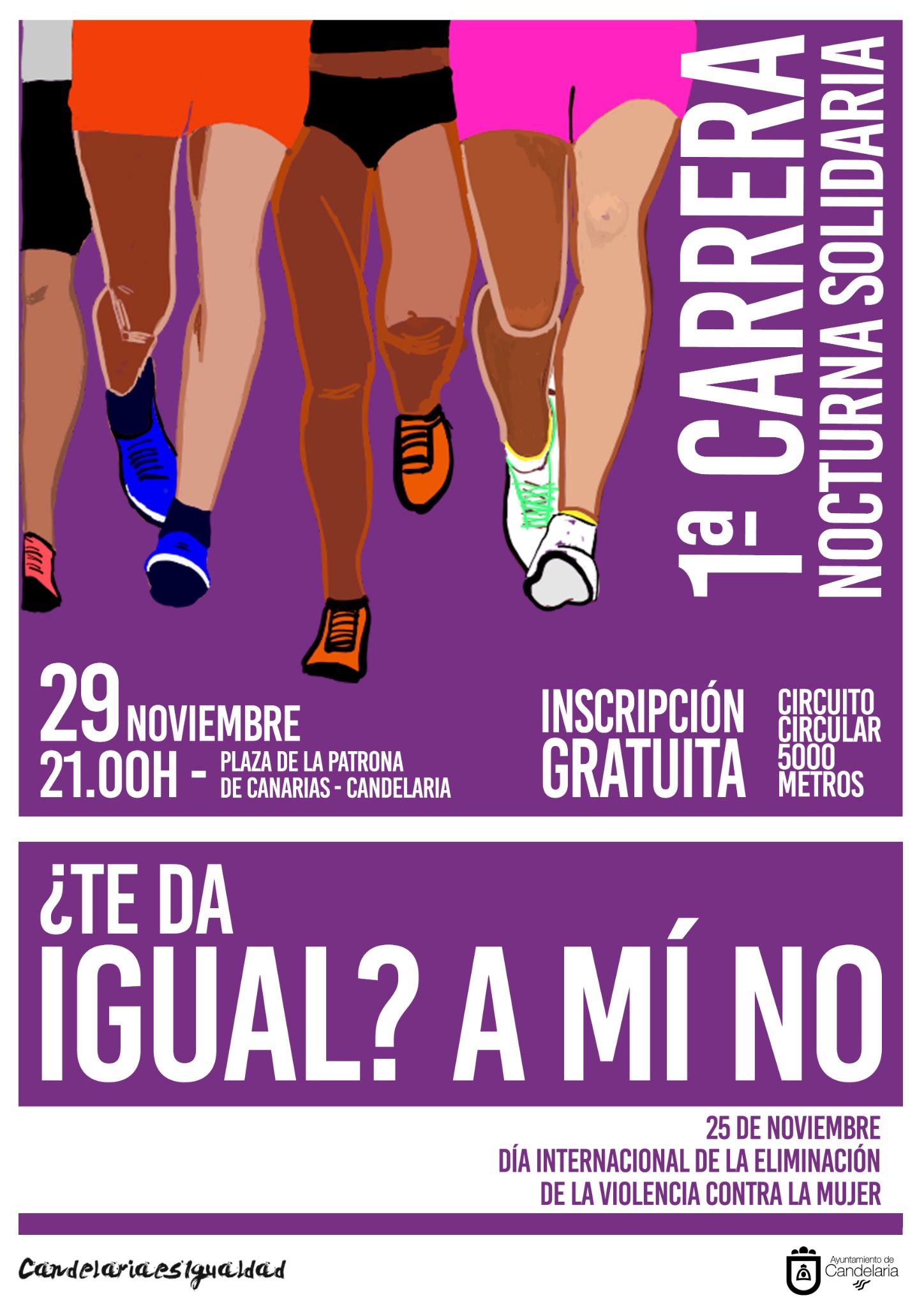 I CARRERA NOCTURNA SOLIDARIA ¿TE DA IGUAL? A MI, NO - Inscríbete