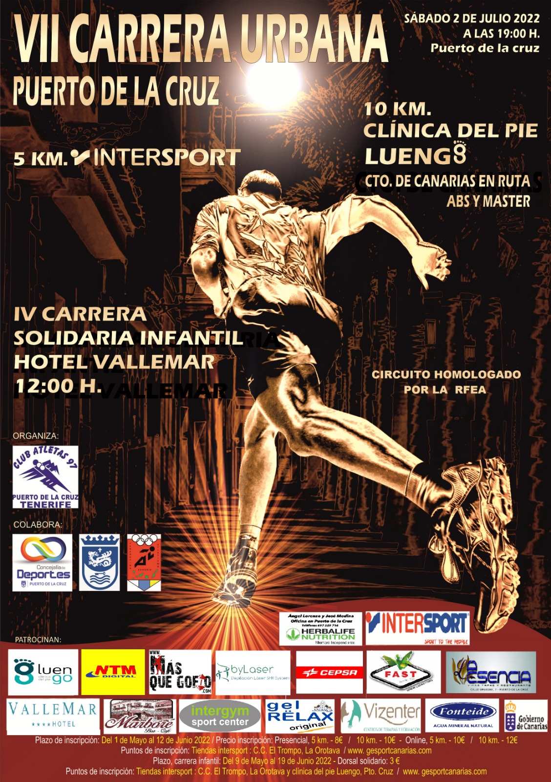 VII CARRERA URBANA PUERTO DE LA CRUZ - Inskriba zaitez