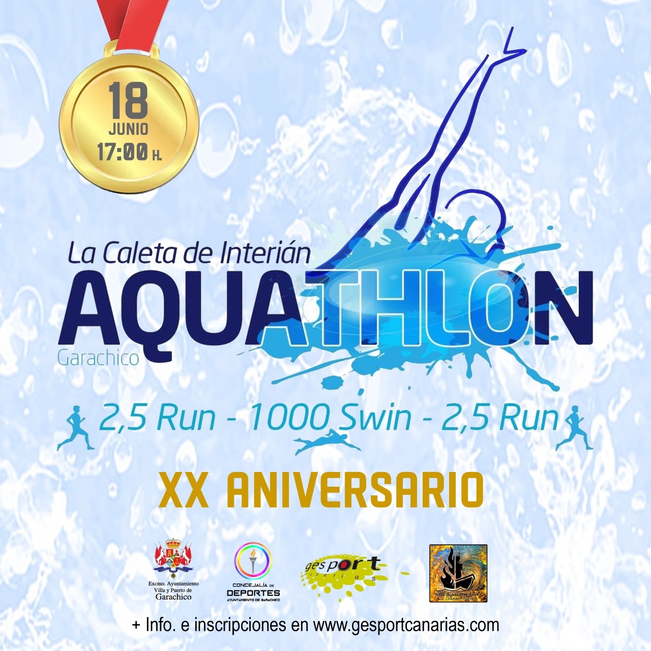 AQUATHLON LA CALETA DE INTERIAN 2022 - Inscríbete