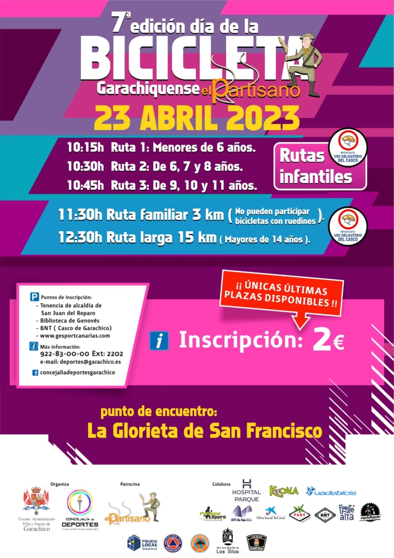 7ª EDICIÓN DÍA DE LA BICICLETA GARACHIQUENSE - Inskriba zaitez