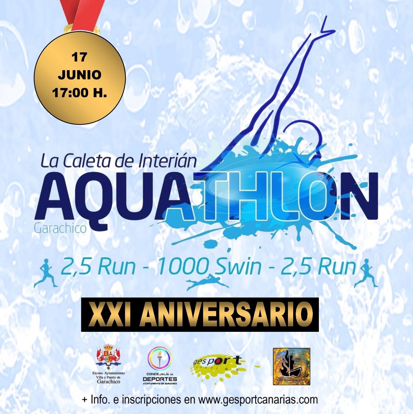 AQUATHLON LA CALETA DE INTERIAN 2023 - Inscrivez-vous