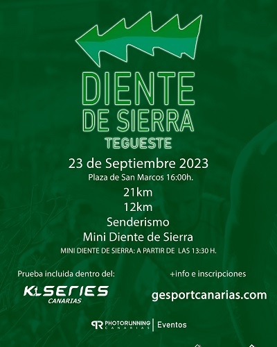 DIENTE DE SIERRA TEGUESTE 2023 - Inscríbete