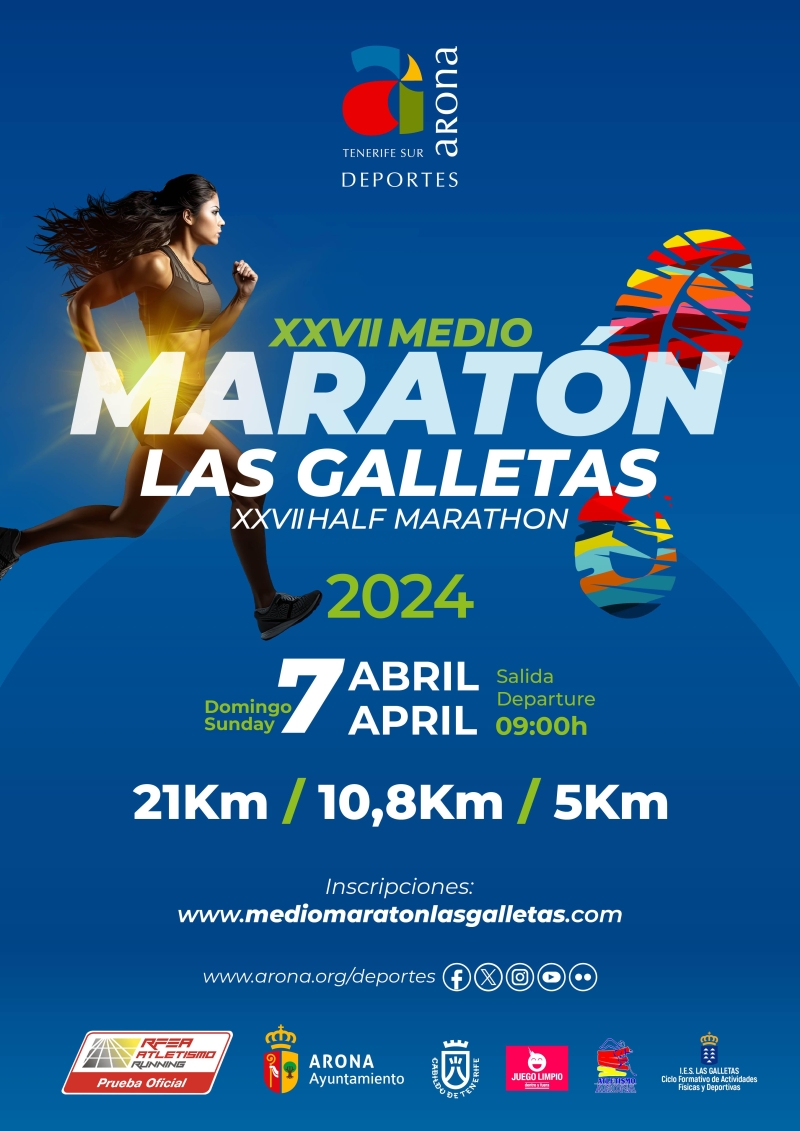 XXVII MEDIO MARATÓN LAS GALLETAS - Inskriba zaitez