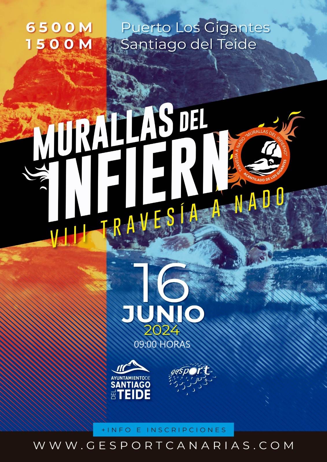 TRAVESÍA A NADO MURALLAS DEL INFIERNO 2024 - Inscríbete