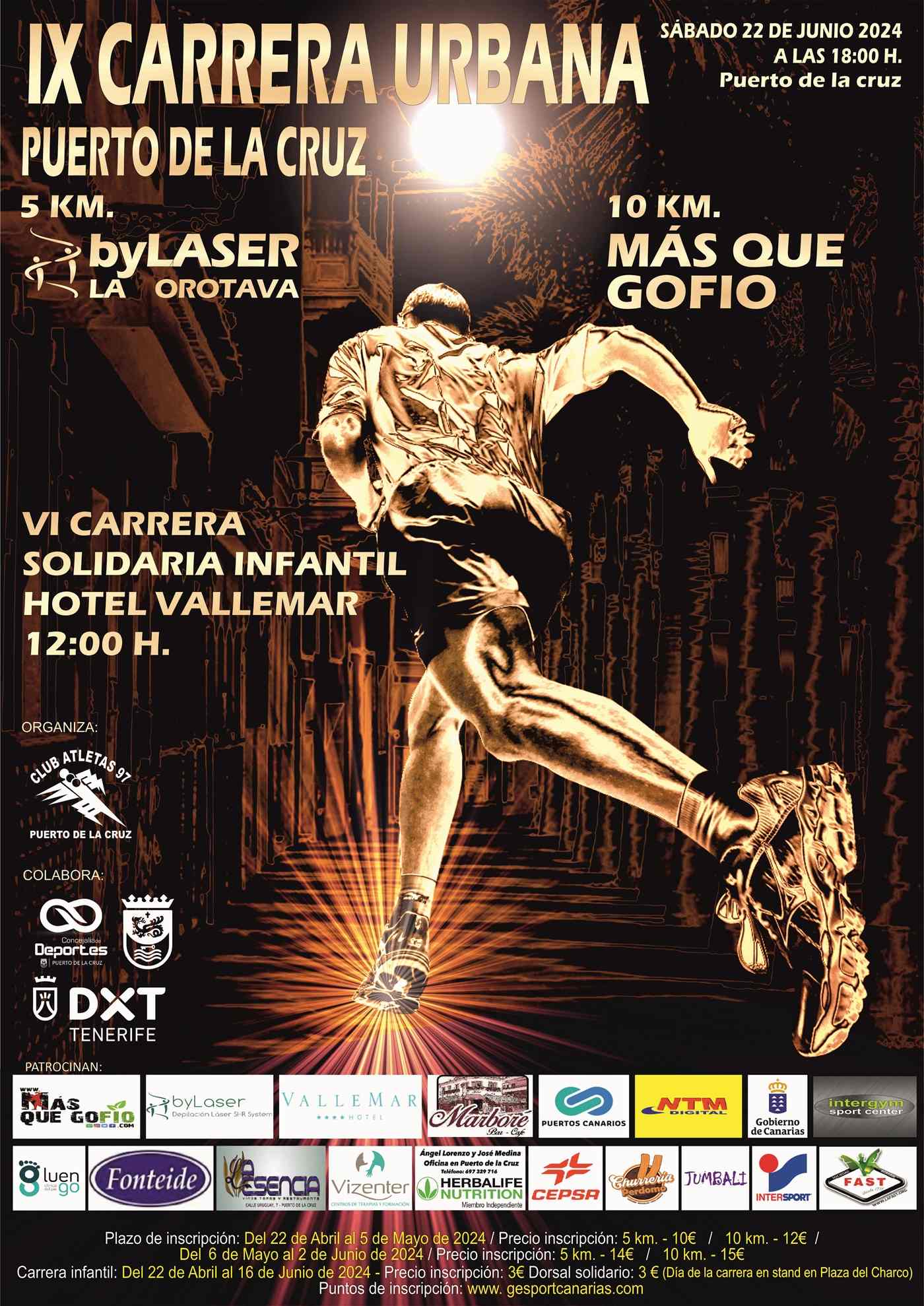 IX CARRERA URBANA PUERTO DE LA CRUZ - Inscríbete