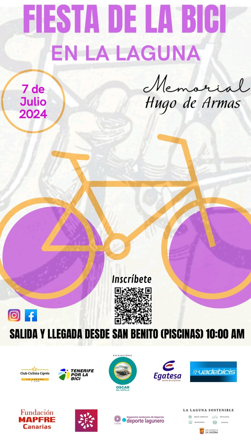 FIESTA DE LA BICICLETA DE LA LAGUNA - MEMORIAL HUGO DE ARMAS - Inscríbete