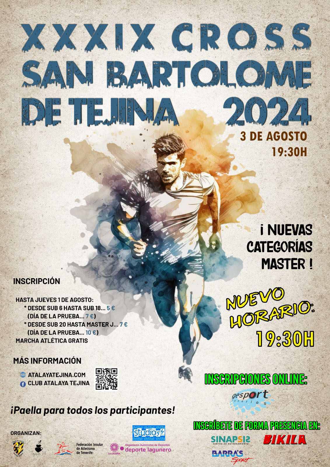 XXXIX CROSS SAN BARTOLOMÉ DE TEJINA 2024 - Inscríbete