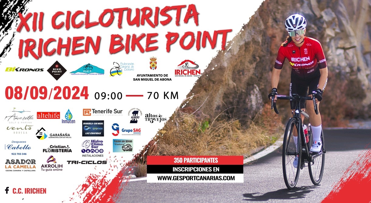 XII CICLOTURISTA IRICHEN - BIKE POINT - Inscríbete