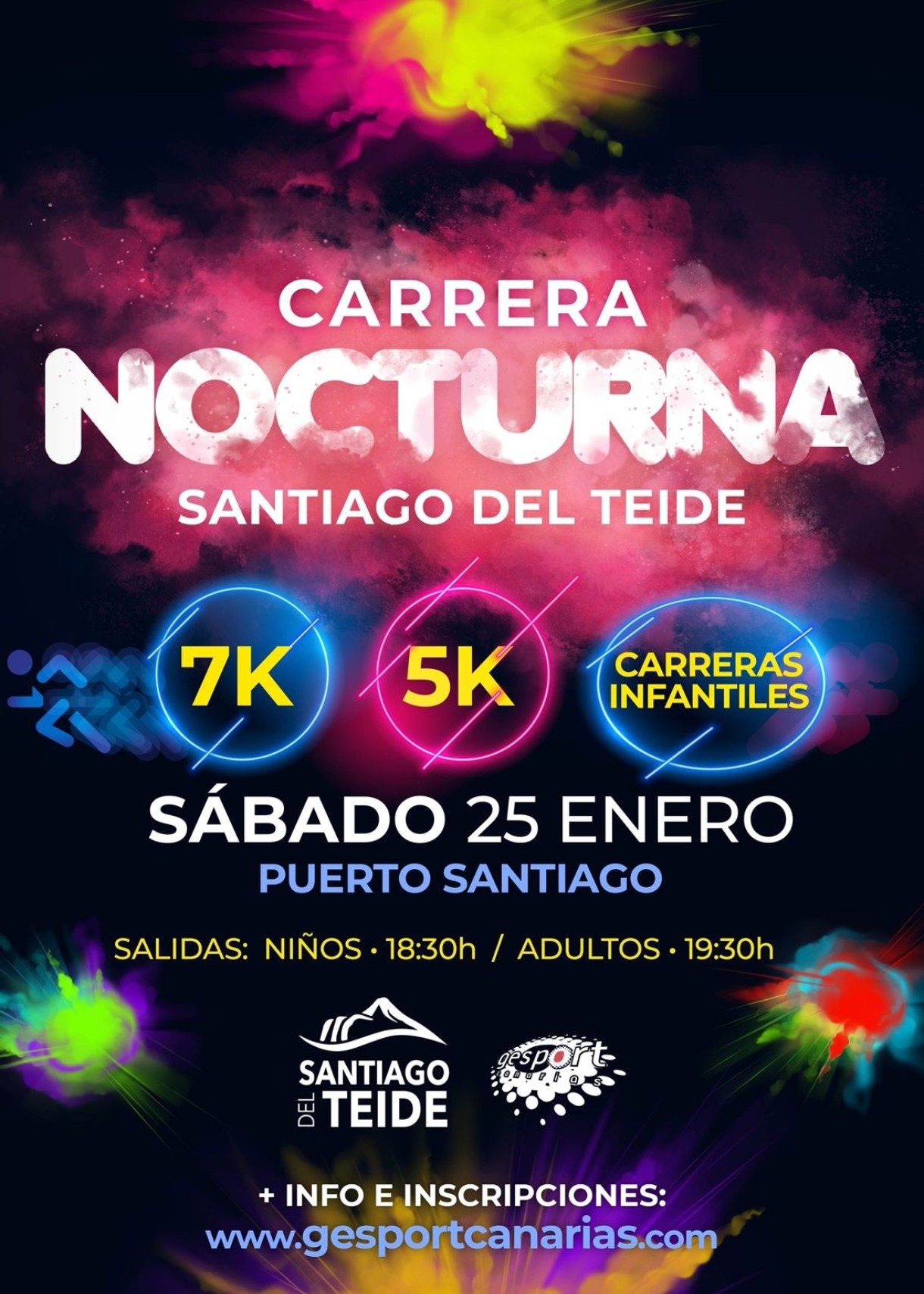 CARRERA NOCTURNA SANTIAGO DEL TEIDE 2025 - Inscríbete