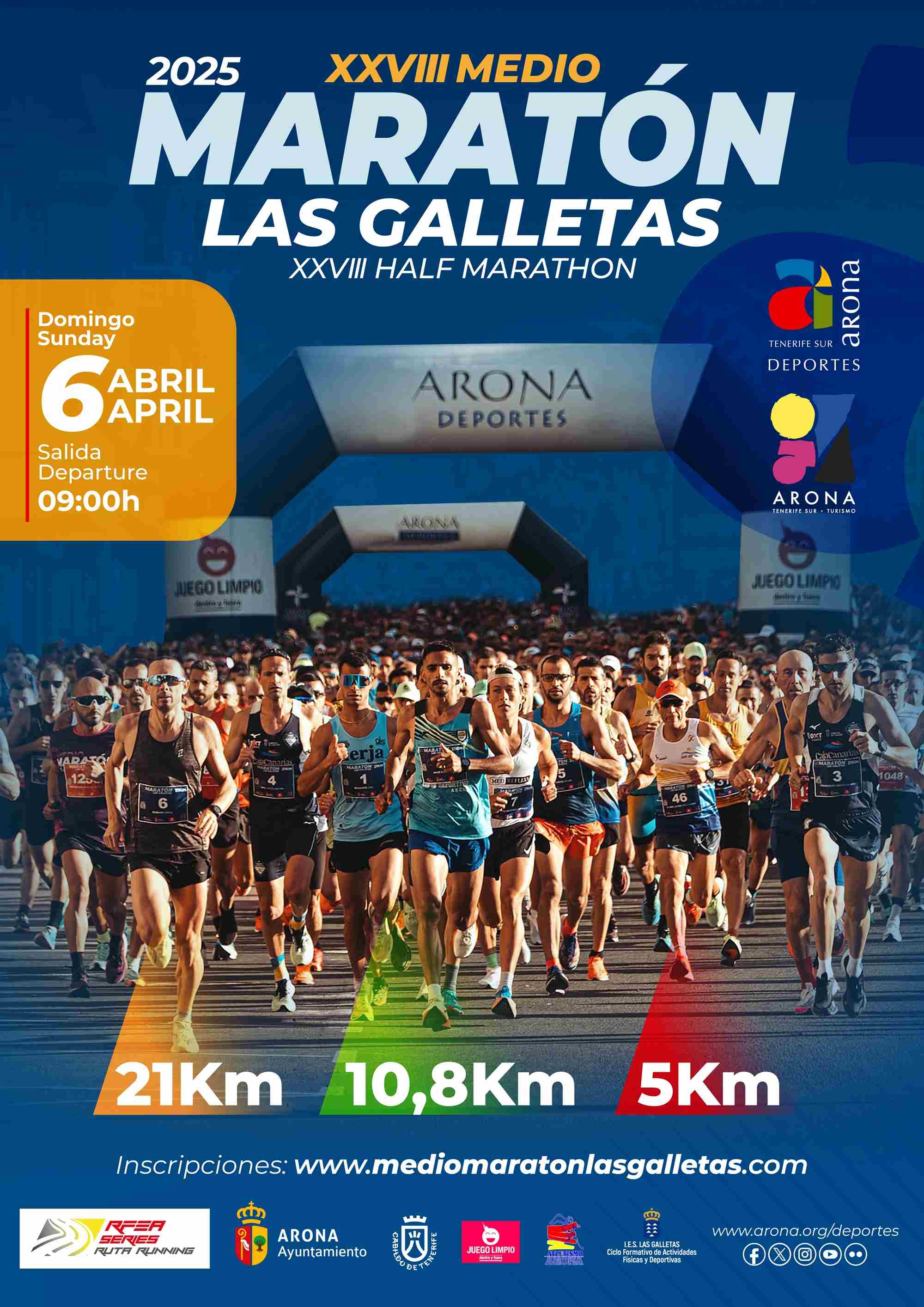 XXVIII MEDIO MARATÓN LAS GALLETAS - Inscríbete