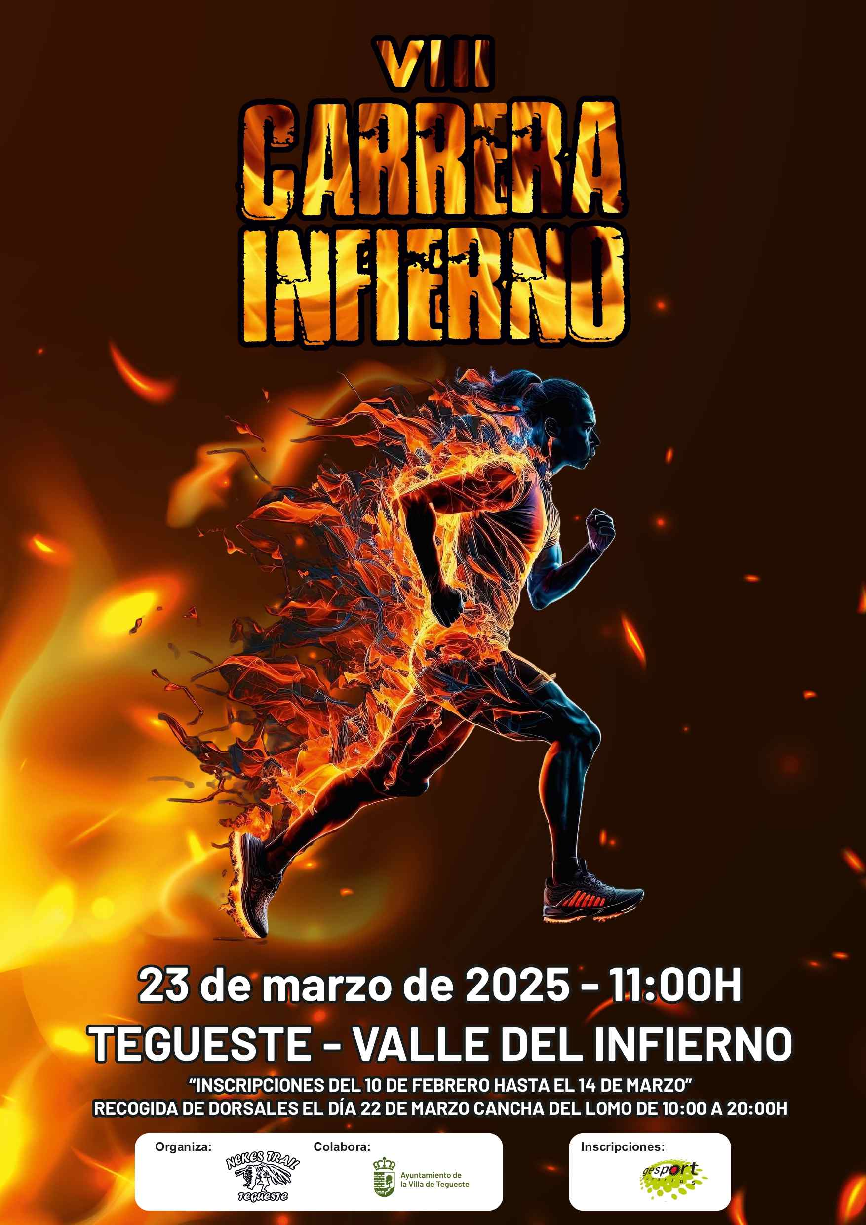 VIII CARRERA DE MONTAÑA EL INFIERNO TEGUESTE 2025 - Prijava