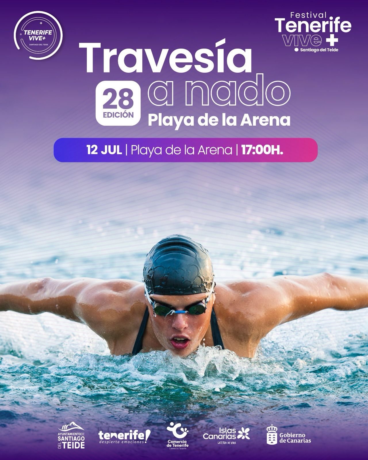XXVIII TRAVESÍA A NADO PLAYA DE LA ARENA 2025 - Inscríbete