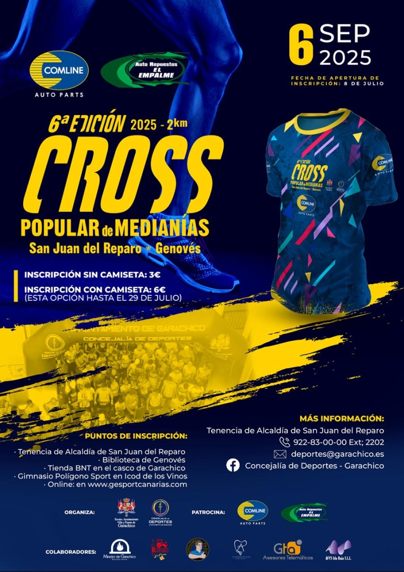 6ª EDICIÓN CROSS POPULAR MEDIANÍAS - Inscríbete