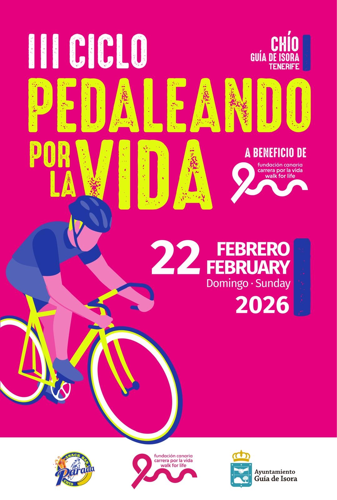 III CICLO PEDALEANDO POR LA VIDA 2026 - Inscríbete