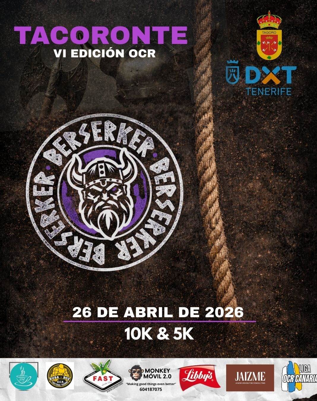 BERSERKER XTREME RACE TACORONTE 2026 - Inscríbete