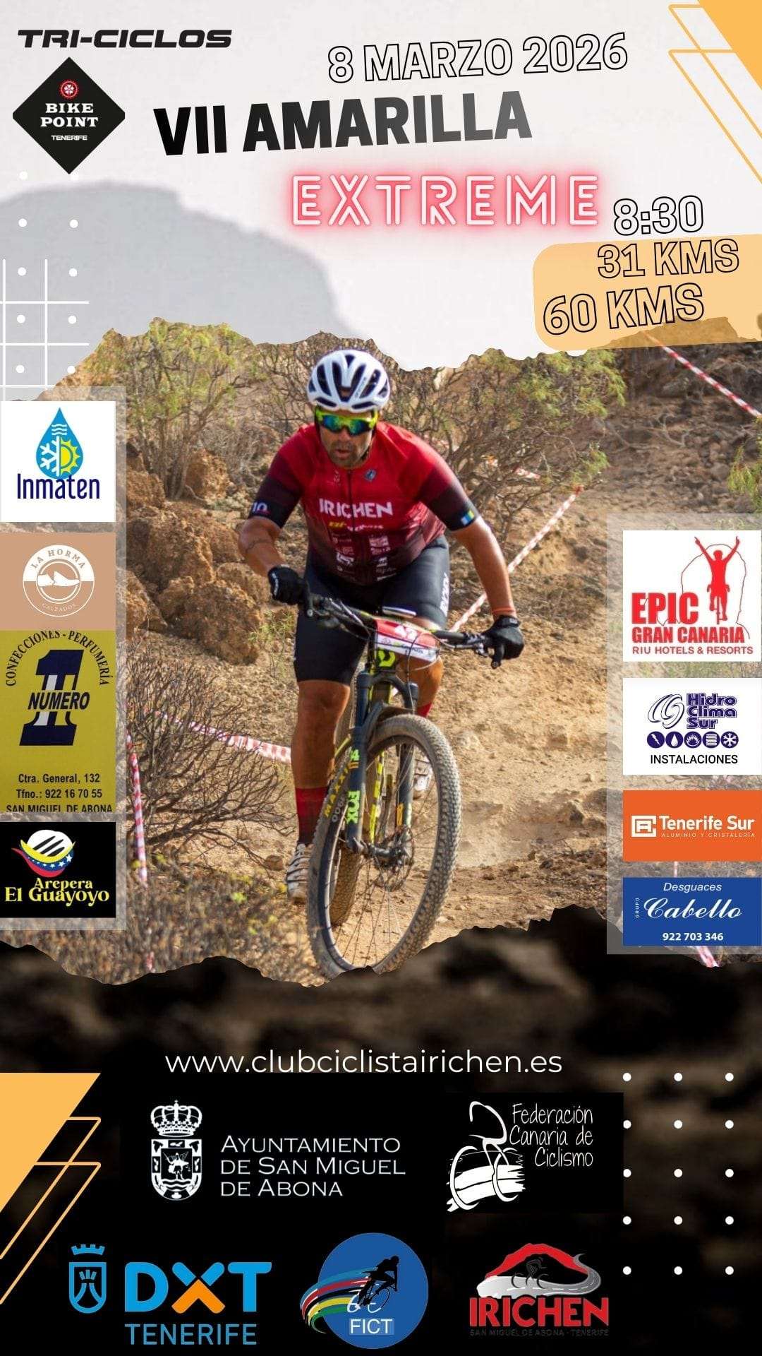 AMARILLA EXTREME MTB IRICHEN 2026 - Inscríbete