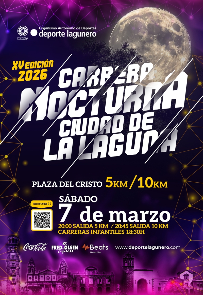 XV CARRERA NOCTURNA CIUDAD DE LA LAGUNA - Inscríbete