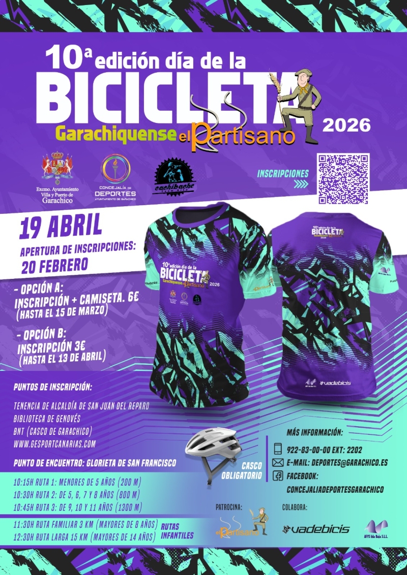 10ª EDICIÓN DÍA DE LA BICICLETA GARACHIQUENSE - Inscríbete