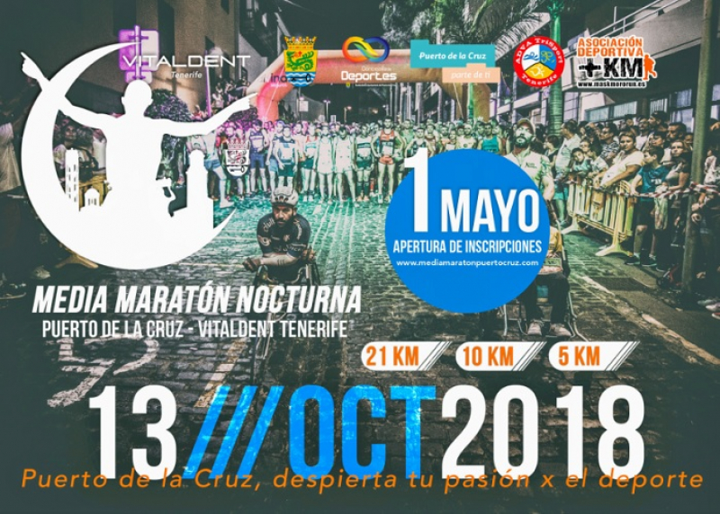 III MEDIA MARATÓN NOCTURNA PUERTO DE LA CRUZ - Inscríbete