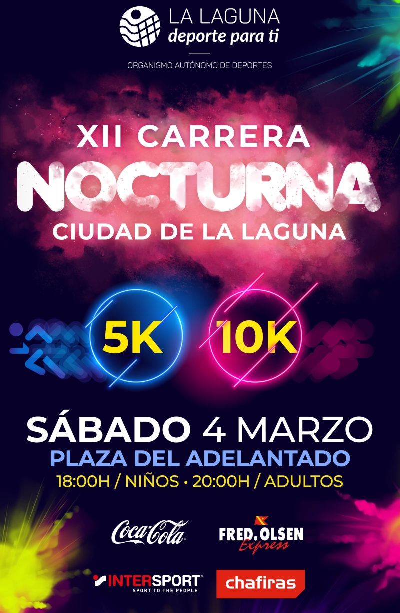 XII CARRERA NOCTURNA CIUDAD DE LA LAGUNA - Iscriviti