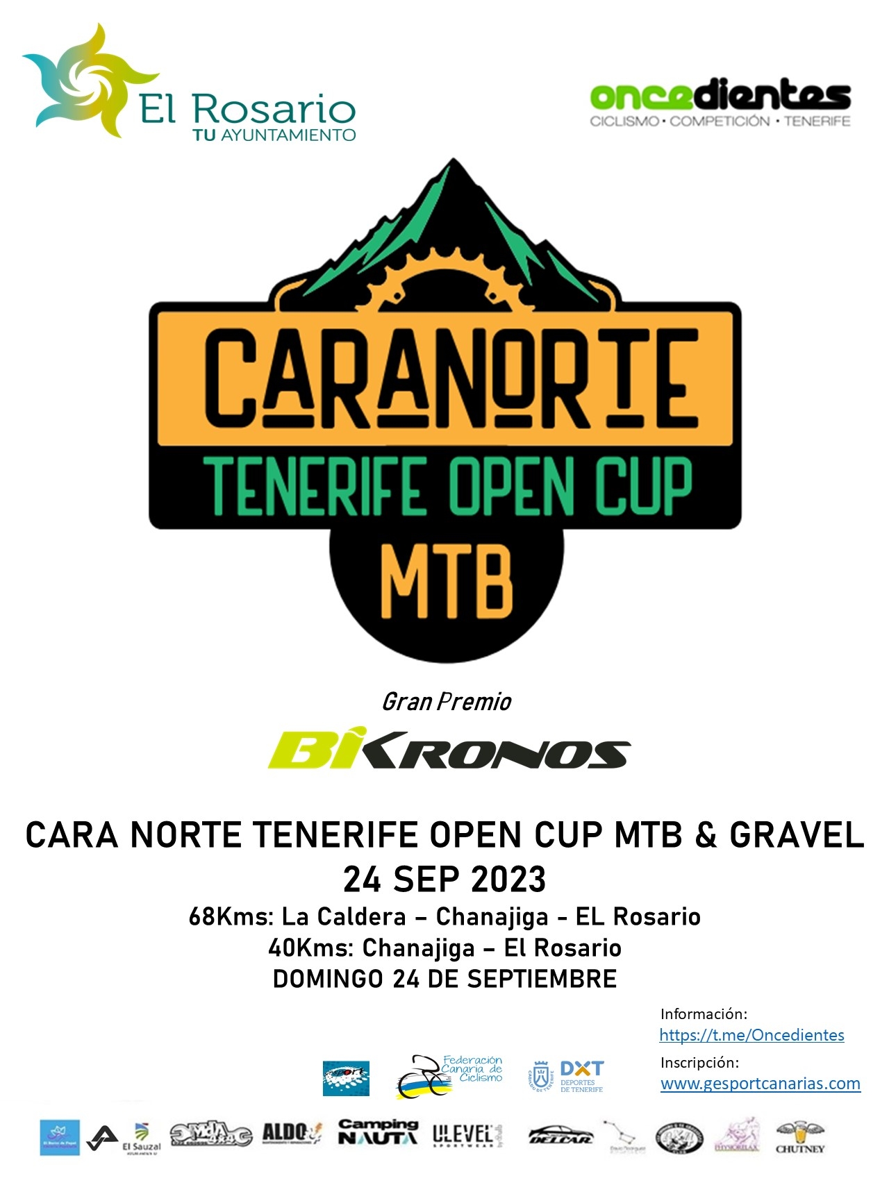 CARA NORTE TENERIFE OPEN CUP 2023 - Register