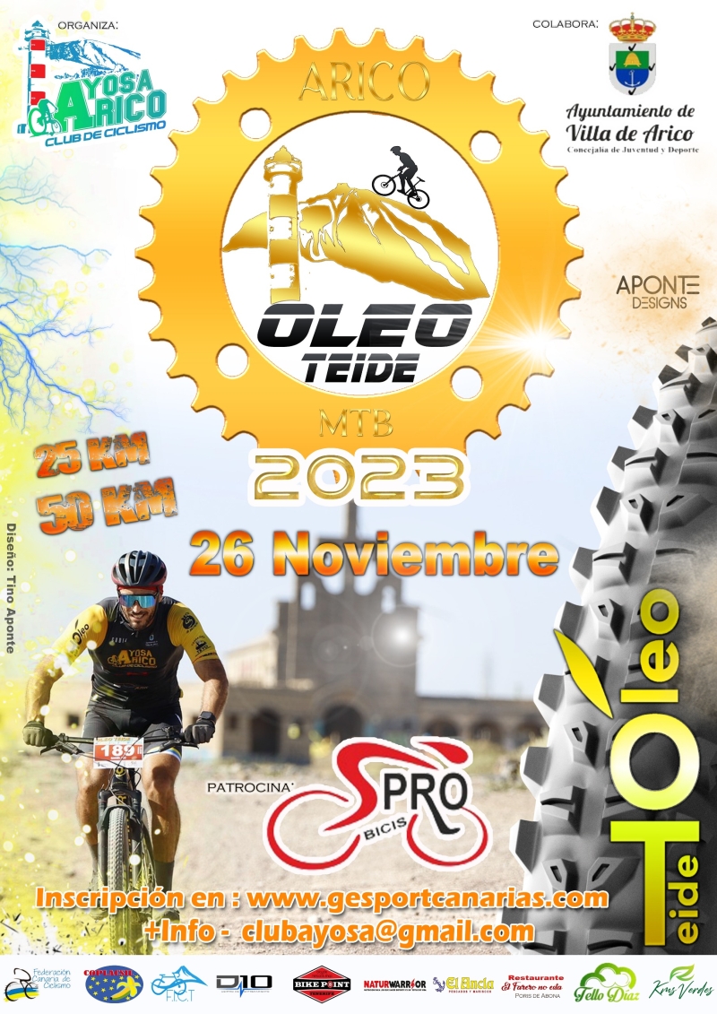 OLEOTEIDE MTB 2023 - Inscríbete OLEOTEIDE MTB 2023 - Inscríbete
