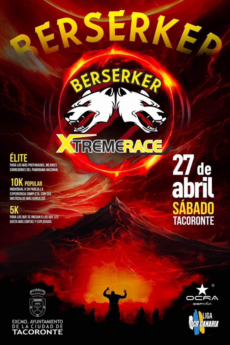 BERSERKER XTREME RACE TACORONTE 2024 - Inscríbete BERSERKER XTREME RACE TACORONTE 2024 - Inscríbete