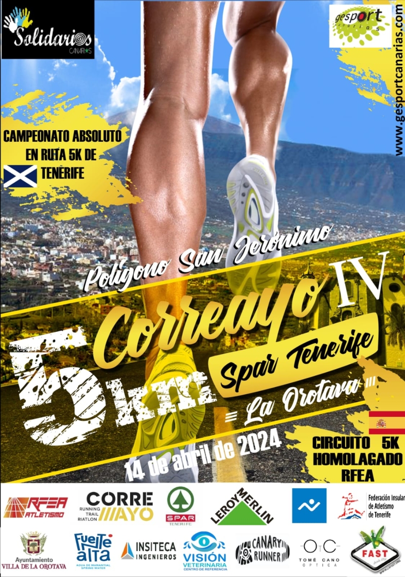 IV CARRERA CORREAYO SPAR TENERIFE - Register