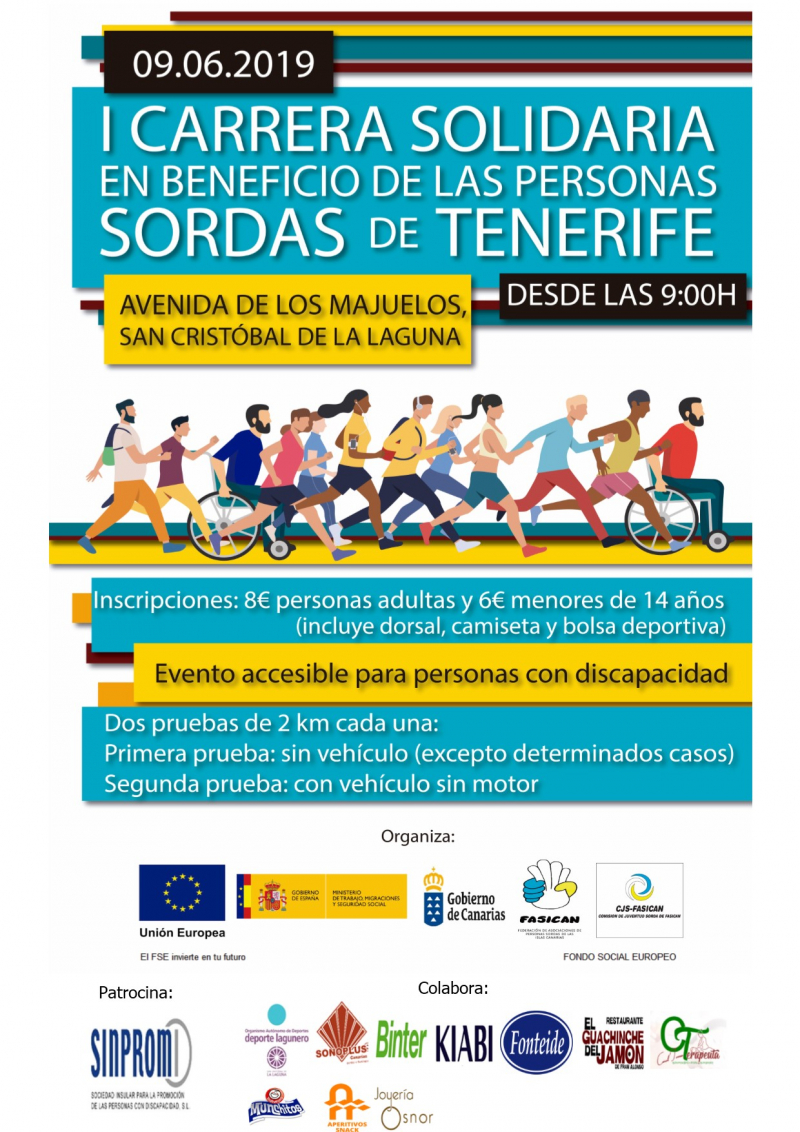 CARRERA SOLIDARIA EN BENEFICIO DE LAS PERSONAS SORDAS DE TENERIFE - Inscríbete