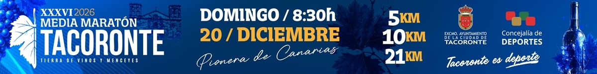 XXXVI MEDIA MARATÓN CIUDAD DE TACORONTE 2026